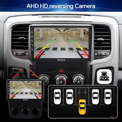 Miniatura 5 de Binize Android 13 - Estéreo para automóvil compatible con Dodge Ram 1500/2500/3500 Radio 2013 2014 2015 2016 2017 2018, unidad principal de radio