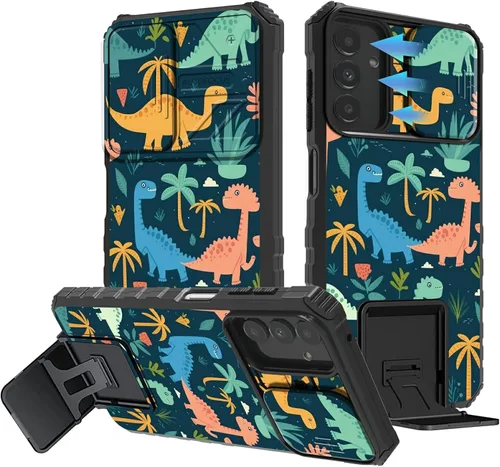 Miniatura 415 de Funda para Samsung Galaxy S22 Ultra 5G, Galaxy S22 Ultra con cubierta de cámara deslizante, funda resistente de doble capa con función atril Black