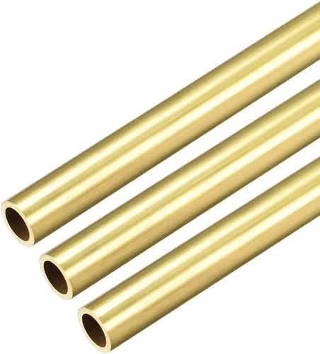 Miniatura 11 de uxcell Tubo redondo de latón, 11.811 in de longitud 0.177 in de diámetro exterior de 0.039 in de grosor de pared, tubo recto sin costuras, 3 piezas