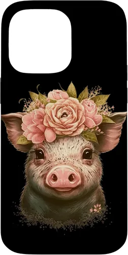 Miniatura 21 de Pig with Leopard Headband Flower Cute Pig Lover Case for iPhone 17
