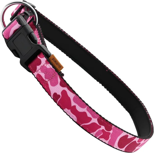 Miniatura 17 de Collar de perro, bonito patrón floral, collar suave y ajustable con hebilla de liberación rápida (S (cuello 11-18 pulgadas, ancho 5/8 pulgadas)