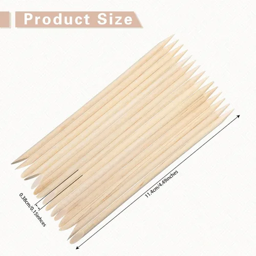 Miniatura 2 de Demissle Palitos de cera de madera para cejas, mini aplicador de depilación, labio, nariz, ceja, artesanía, pequeña espátula facial para depilación