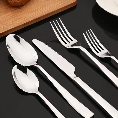 Miniatura 8 de JASHII Juego de 4 cuchillos de mesa, de acero inoxidable de 9.05 pulgadas, chapado en titanio, plateado brillante, cuchillos de mantequilla pulida