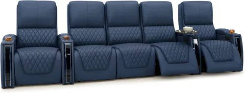 Miniatura 12 de Seatcraft Apex Zero-Gravity CoolZero - Asiento de cine en casa de cuero italiano, reposacabezas eléctrico, lumbar eléctrico, reclinable eléctrico