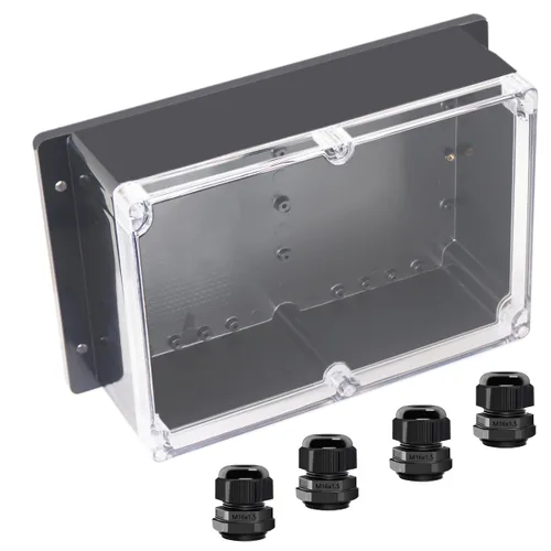 Miniatura 26 de Project Box IP65 Caja de Conexiones Impermeable de Plástico ABS Cajas Eléctricas Caja de Proyecto Electrónico DIY Carcasa de Alimentación con Oreja