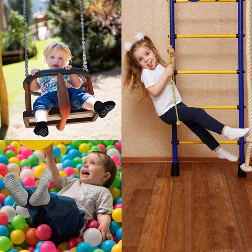 Miniatura 5 de GRPSKCOS Calcetines antideslizantes para niños y niñas, 12 pares de calcetines antideslizantes para bebés de 0 a 5 años