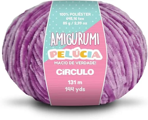 Miniatura 9 de Circulo - Hilo Amigurumi Pelucia, hilo especial de felpilla de terciopelo para amigurumi y manta, 144 yardas, peinado (1112 - crema)