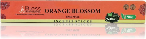 Miniatura 4 de Bless-Orange-Blossom - Varillas de incienso 100% naturales hechas a mano, sumergidas a mano, libres de químicos orgánicos sin carbón, purificación