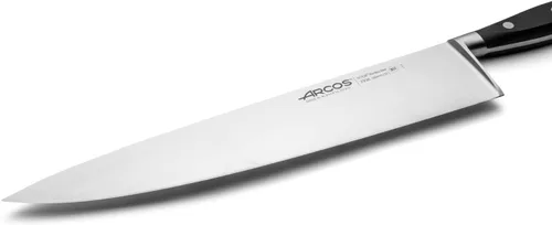 Miniatura 3 de Arcos Cuchillo de chef forjado de acero inoxidable de 12 pulgadas. Cuchillo de cocina profesional multiusos para cortar carne y verduras. Mango Negro