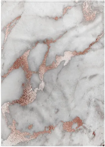 3dRose Toalla de mano de baño de 22 x 30 pulgadas, imagen de elegante patrón de purpurina sintética de cuarzo de color gris cobre oro rosa ágata de