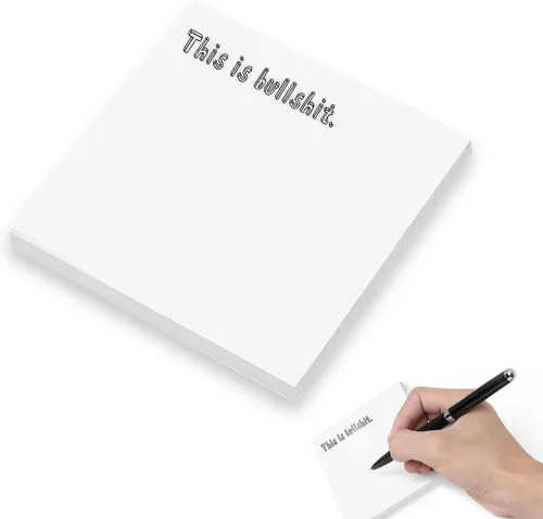Miniatura 5 de Notas adhesivas de regalo divertidas, súper pegajosas y desgarrables para follar esto y fuck off, suministros de oficina descarados (3 piezas)