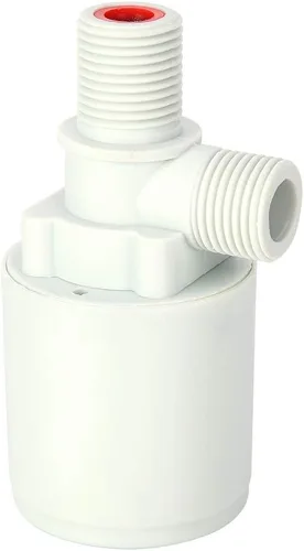 Miniatura 7 de Válvula de bola flotante Control automático de nivel de agua compacto interior de cierre de entrada para tanque de agua Torre de plástico G1 2 en 1
