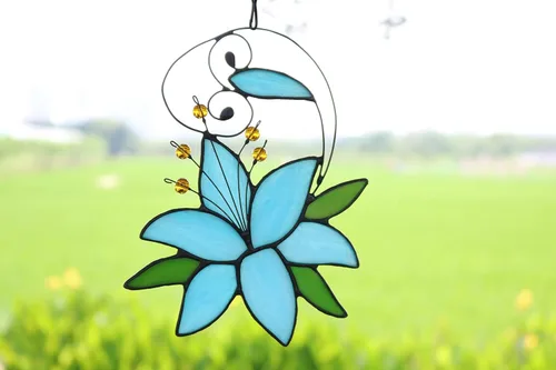 Miniatura 3 de Regalo de flores de lirio para mujeres, regalos de amor para el día de la madre, aniversario, regalo de cumpleaños floral para ella, vidrieras