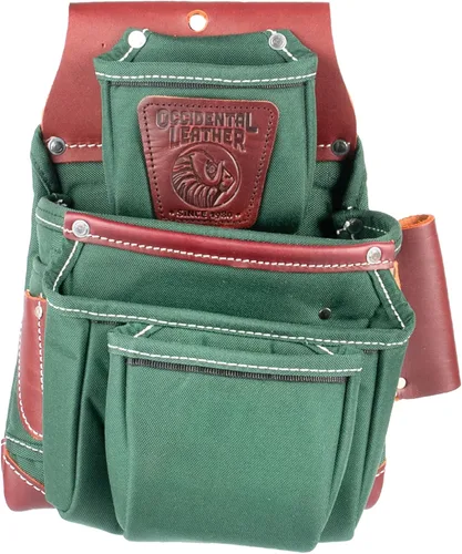 Miniatura 5 de Occidental Leather OxyLights - Bolsa portaherramientas de 4 compartimentos, especial para zurdos - 10 bolsillos y soportes para herramientas