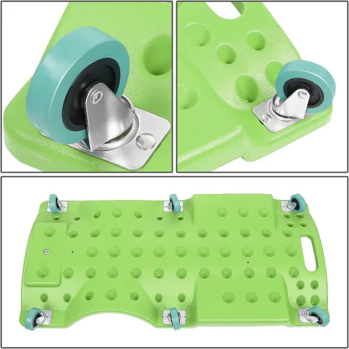 Miniatura 4 de DNA MOTORING Enredadera de perfil bajo de 40 pulgadas de plástico para taller de cochera con apoyacabezas acolchado, bandejas de herramientas y 6