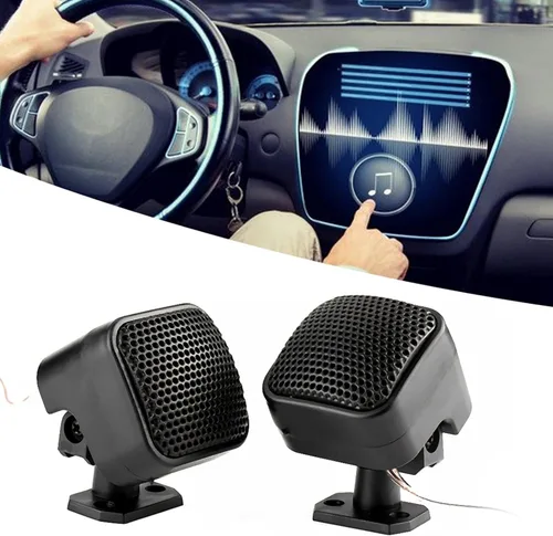 Miniatura 8 de Altavoces de coche o altavoces, Altavoces estéreo para coche, 1 par 12 V 500 W mini altavoz de coche o tweeters 7.874 in 98dB altavoz del automóvil