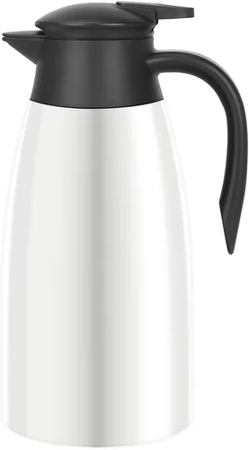 Miniatura 10 de Jarra térmica de café de 70 onzas, termo de café aislado de acero inoxidable, jarras de café al vacío para mantener el calor, botella de vacío