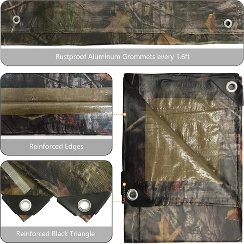 Miniatura 3 de LOOGU Lona impermeable resistente, cubierta de poliéster multiusos de camuflaje de árbol biónico