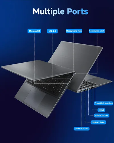 Miniatura 8 de Laptop 2026 de 16 GB de RAM, 256 GB SSD Laptops Computadores portátiles con Pentium 6500Y hasta 3.4GHz, pantalla FHD IPS de 15.6 pulgadas, USB C