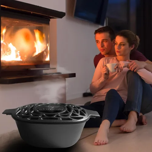Miniatura 8 de vaporizador para estufa de leña resistente al óxido, vaporizador para chimenea de hierro fundido para el hogar, decorativo para interiores