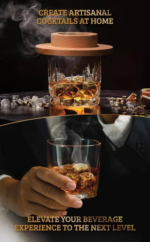 Miniatura 6 de Kit de ahumador de cóctel con antorcha y folleto de recetas, kit de ahumador de whisky y bourbon para bebidas, queso ahumado y carnes con 4 sabores