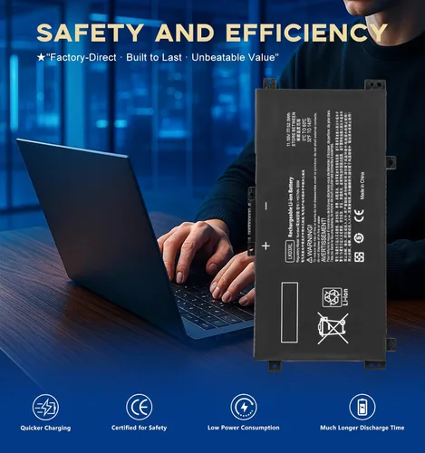 Miniatura 7 de LK03XL - Batería de repuesto para portátil HP Envy x360 49.2 ft-cn0012dx/49.2 ft-cn0011dx convertible, batería de iones de litio de 3 celdas de 52.5