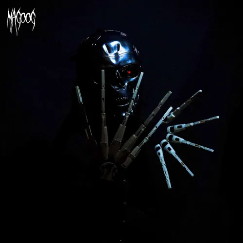 Miniatura 4 de Magoog Dedos articulados de Halloween con guantes, extensiones de dedos articuladas, mano de esqueleto espeluznante con garras de hueso, accesorios