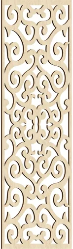 Miniatura 144 de Eveline - Paneles decorativos de pared de madera con calado, 13 3/8 pulgadas de ancho x 34 3/8 pulgadas de alto x 3/8 de alto, roble rojo rojo