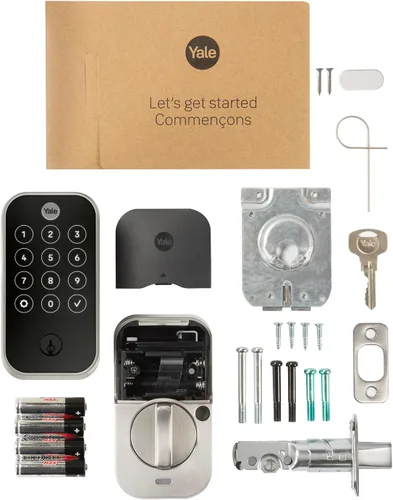 Miniatura 9 de Yale Assure Lock 2 Touch - Cerradura de puerta de entrada inteligente con llave de níquel satinado con teclado de pantalla táctil conectado
