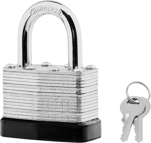 Miniatura 2 de SafiSwords Paquete de 24 candados de acero laminado con llaves iguales, 1-3/4 pulgadas de ancho, juego de candados de servicio pesado con las mismas