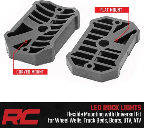 Miniatura 6 de Rough Country Cápsulas de Luz LED Deluxe para Rocas con Kit de Montaje 4 Cápsulas - 70980, Blanco