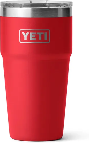 Miniatura 25 de YETI Rambler - Vaso apilable de 20 onzas, acero inoxidable, aislado al vacío con tapa MagSlider Verde mar