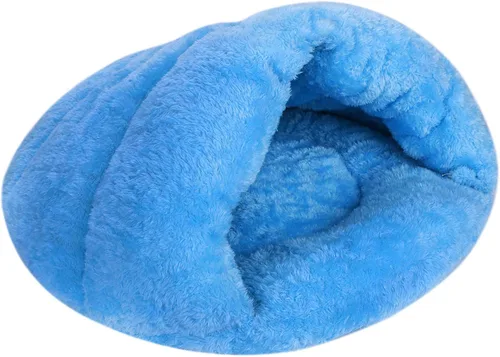 Tienda de campaña para perros pequeños, cama de casa cueva cálida para interiores, agujero para nido, portátil, suave, para invierno, lavable,