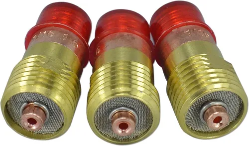 Miniatura 10 de RIVERWELD TIG Stubby Gas Lens 17GL040 0.040" y 0.039 in Orifice Fit SR WP 17 18 26 TIG Antorcha de soldadura 3pk