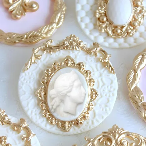 Miniatura 5 de Moldes de Arte para Arcilla de Poli, Arcilla de Secado al Aire, Yeso, Resina Epoxy, Fondant, Decoración de Pastel en Relieve, Florero de Cameo Cameo