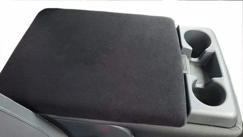 Car Console Covers Plus Fabricado en Estados Unidos diseñado para Nissan Titan 2016-2024 asiento de banco 40/20/40 plegable consola plegable imagen