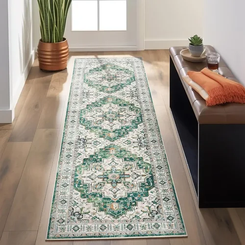 Miniatura 114 de zesthome Alfombra 4x6 - Alfombra Resistente a Manchas Lavable, Alfombras con Respaldo Antideslizante para Sala de Estar, Alfombras Pequeñas de Área