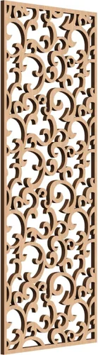 Miniatura 177 de Wheatland Paneles de pared decorativos de madera con calado, 9 3/8 pulgadas de ancho x 24 3/8 pulgadas de alto x 1/4 de alto, nogal