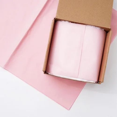 Miniatura 6 de Whaline Papel de seda rosa rubor de 20 x 30 pulgadas, papel de regalo para manualidades, boda, fiesta de cumpleaños, suministros de embalaje, 50