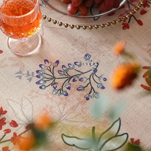 Miniatura 4 de patdrea - Mantel de lino francés suave y transpirable, mantel decorativo para mesas rectangulares, para fiestas y festividades, para cocina y Newmari