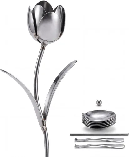 Miniatura 12 de Zonon Kit de práctica de soldadura de flores 3D para principiantes, proyecto de soldadura de acero inoxidable 201, cupones de cosas de arte de metal