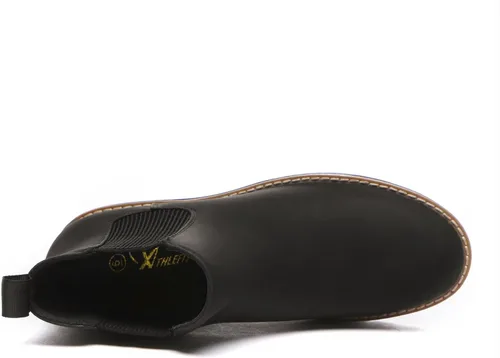 Miniatura 4 de Athlefit - Botines Chelsea, para mujer, de cuña, elásticos, con plataforma, suela dentada, sin cordones
