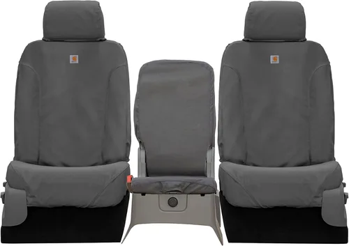 Miniatura 3 de Covercraft Carhartt SeatSaver - Fundas de asiento personalizadas Compatible con Ford F-150 2015-2018 1ª fila 40/20/40 asiento de banco, grava