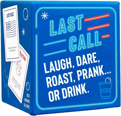 Last Call («Última llamada») - Juego de beber para adultos, juego de cartas para fiestas y noches de juegos grupales (versión en inglés)