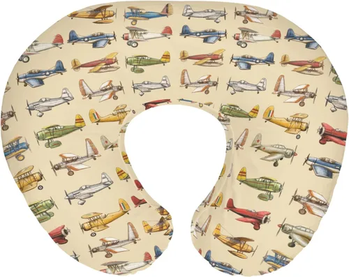 Miniatura 11 de Fundas de almohada de enfermería para niños y niñas, avión, avión, nubes, cielo, para lactancia materna, fundas elásticas suaves para bebés recién