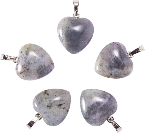 Miniatura 10 de LiQunSweet 10 piezas de eslabones de piedras preciosas de cristal de amatista natural, enlaces envueltos en alambre con alambres de latón dorado