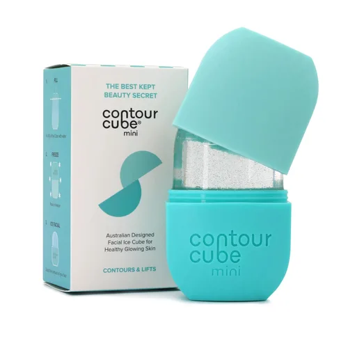 Contour Cube Mini rodillo de hielo revolucionario para esculpir y deshinchar - Rodillo de hielo facial y masajeador - Molde de hielo para la cara -