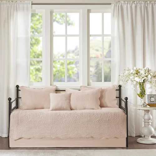 Miniatura 2 de Madison Park - Juego de cubrecama para día - Cobertura de moda con acolchado de damasco y bordes festoneados, ropa de cama de lujo para todas