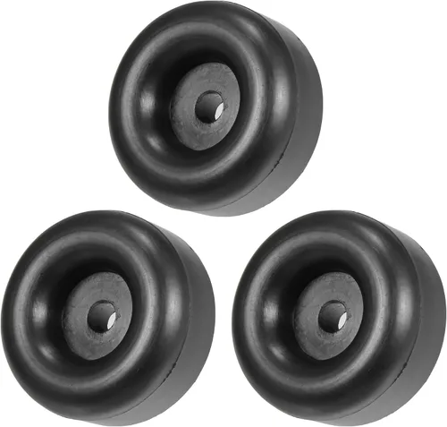 Miniatura 8 de X AUTOHAUX 8 piezas de 2.5 pulgadas redondas de goma de repuesto para remolque de carga, camión, caravana, puerta, rampa, escotilla con agujeros