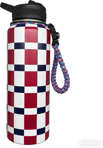 Miniatura 19 de RAYMYLO - Botella de agua aislada de 24 onzas, de acero inoxidable con triple pared al vacío (fría durante 48 horas, caliente durante 24 horas), a